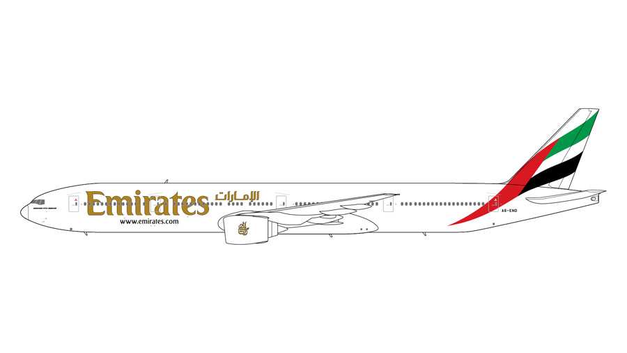 Emirates Airline Boeing 777-300ER A6-END GeminiJets G2UAE1079
