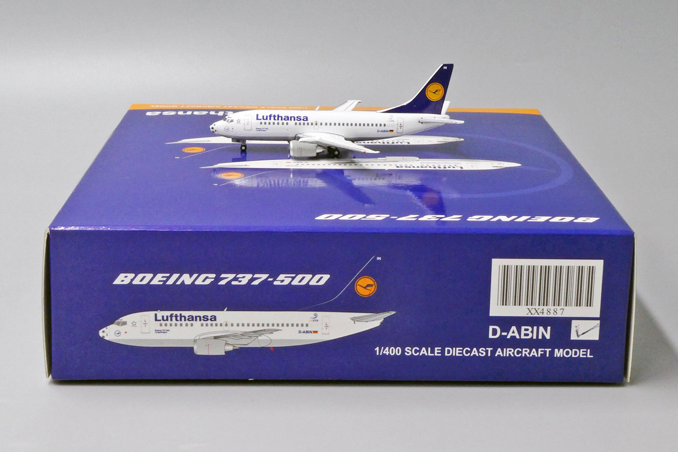 JC Wings Lufthansa Boeing 737-500 D-ABJI Diecast Model - 1/200 Scale Pre-Built Aircraft