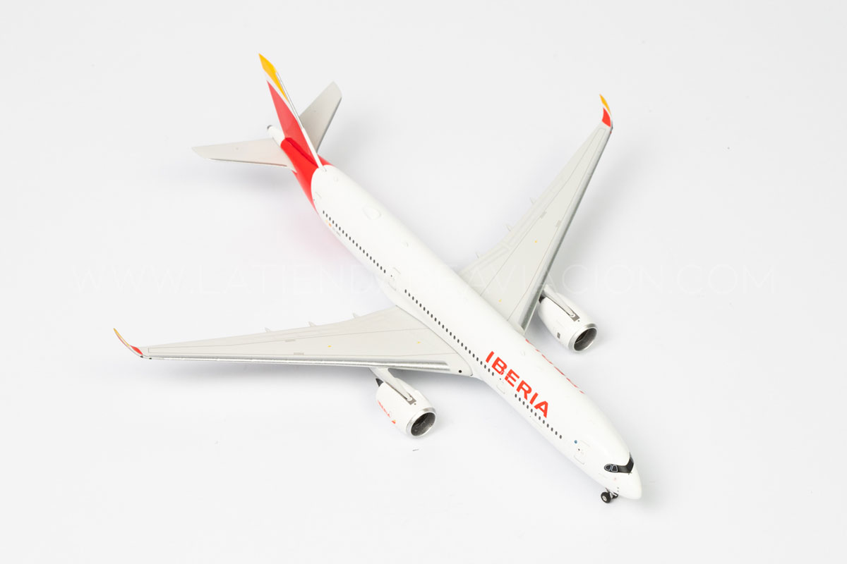 herpa Maquette Avion Lufthansa Airbus A350-900, echelle 1/200, Snap-fit Model, pièce de Collection, d'avion avec Support, Figurine Plastique