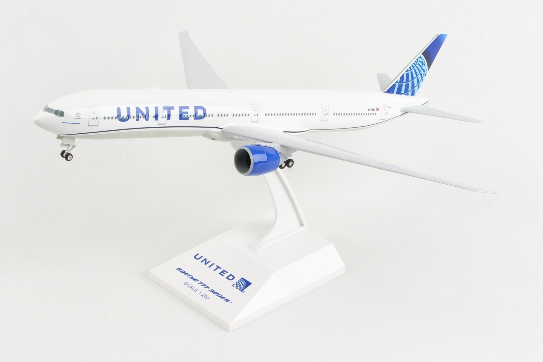 United Airlines Boeing B777 300 Skymarks Skr1054 Modelo A Escala 1200